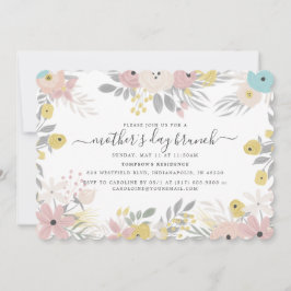 Land Flowers Mors dag Brunch Inbjudningar