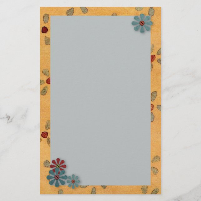 Land Flowers Stationery Brevpapper (Framsida)