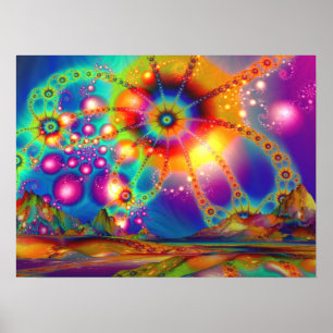 Land för Psychedelic Illuminations - Poster