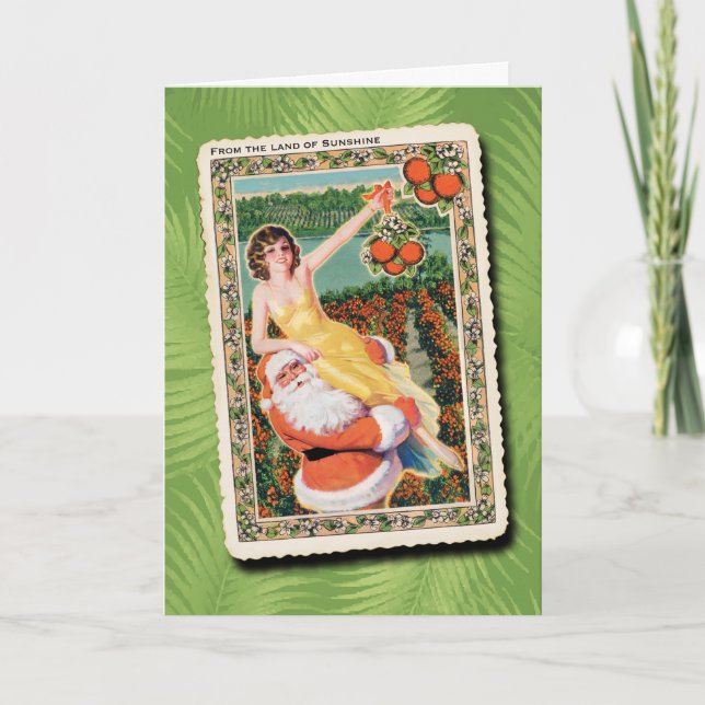 Land för solskensjulkort helgkort (Framsida)