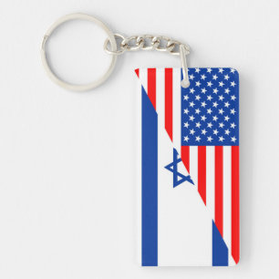 land för United States Amerika israel halvt Nyckelring