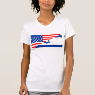 land för United States Amerika israel halvt Tee