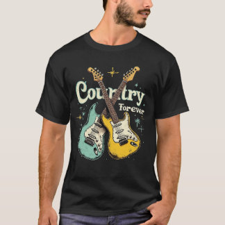 Land Forever Vintage Guitar Shirt T