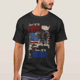 Land fritt hem för Modiga amerikanska veteranbåtar T Shirt