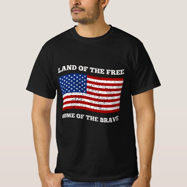 Land fritt hem för Modiga T Shirt (Framsida)
