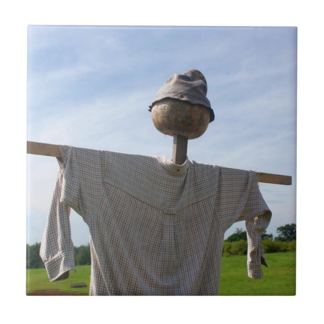 Land Garden Fågelskrämma Nature Kakelplatta (Framsidan)