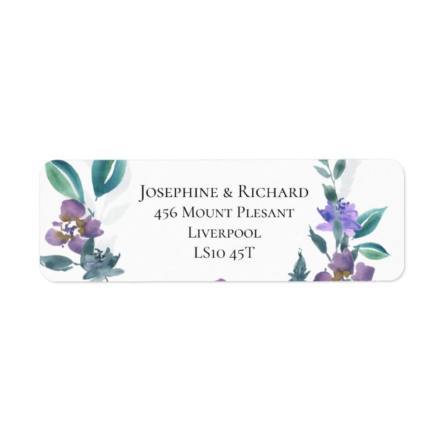 Land Garden, Foliage Returadress Etikett (Framsidan)