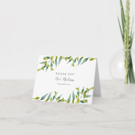 Land Garden Greenery Bröllop Tack Kort