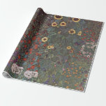 Land Garden med solblommor av Gustav Klimt Presentpapper<br><div class="desc">Gustav Klimt - Art nouveau Artist</div>