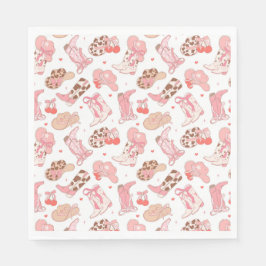 Land Girl Cowboy Boots n'Hats Pappersservett