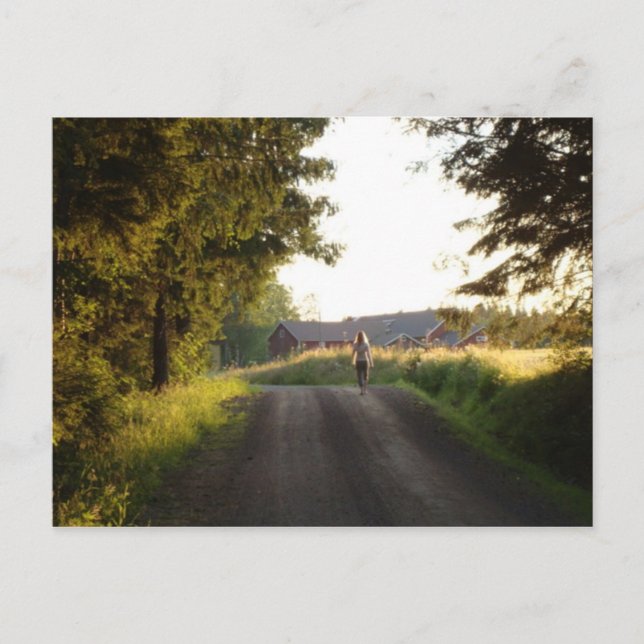 Land Girl Vykort (Framsida)