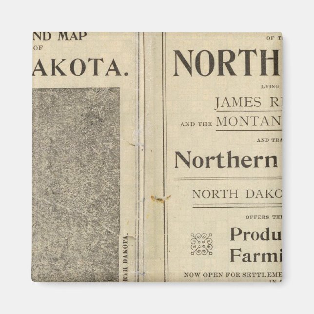 Land Grant of North Dakota Magnet (Framsidan)