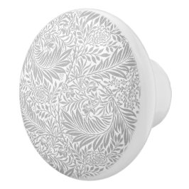 Land Grått William Morris Löv Mönster Knopp