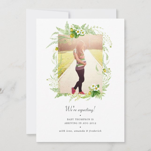 Land Greenery Photo Gravid Meddelande (Framsida)