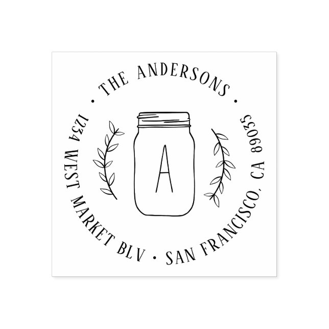 Land Gren & Mason Burk Första Returadressen Stämpel (Tryck)