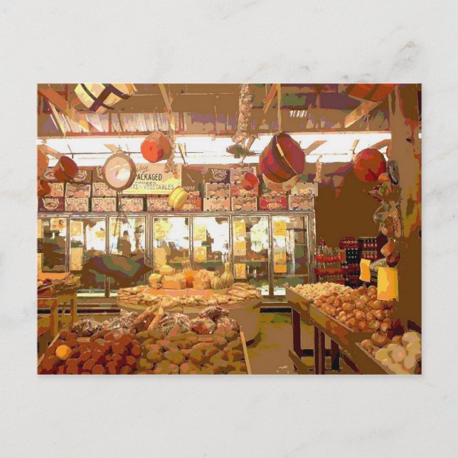 Land grönsaksställ vykort (Framsida)