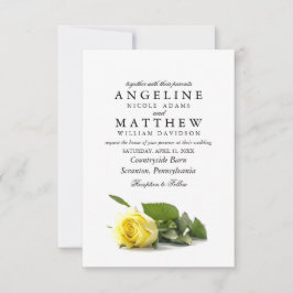 Land-Gul ros-klassen, Blommigt Bröllop Inbjudningar