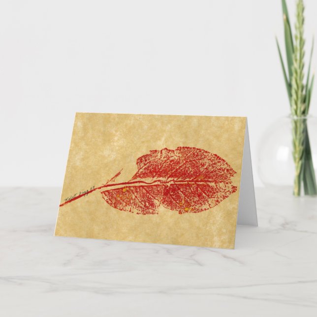 land-hälsningskort "Little Löv" Kort (Framsida)