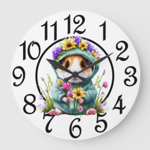 Land Hamster Acrylic Wall Clock Stor Klocka