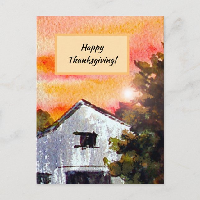 Land Happy thanksgiving Vykort (Framsida)