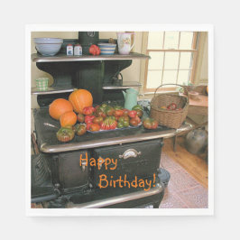 Land Harvest Cookstove Birthday Pappersservett