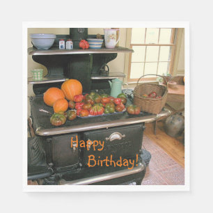Land Harvest Cookstove Birthday Pappersservett