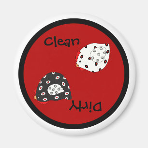 Land Hen Clean Dishwasher Magnet