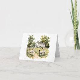 Land Home med Sheep BLANK Kort