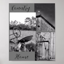 "Land Home" Tractor Barn Collage