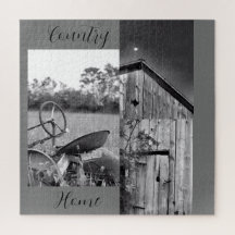 "Land Home" Tractor Barn Collage