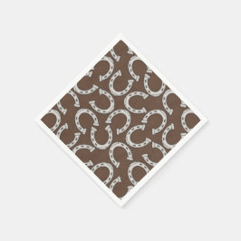 Land Horse shoe mönster party pappra blöjor Pappersservett