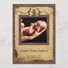 Land Horseshoe Photo Baby annons Meddelande