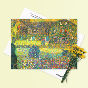 Land House Attersee Gustav Klimt Vykort