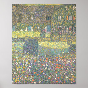 Land House by the Attersee Gustav Klimt Poster