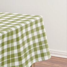 Land House Grönt Checkered Gingham Rustic