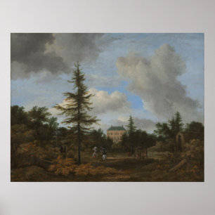 Land House - Jacob van Ruisdael Fine Art Poster
