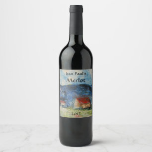 Land House Ligcape Red Vin etikett