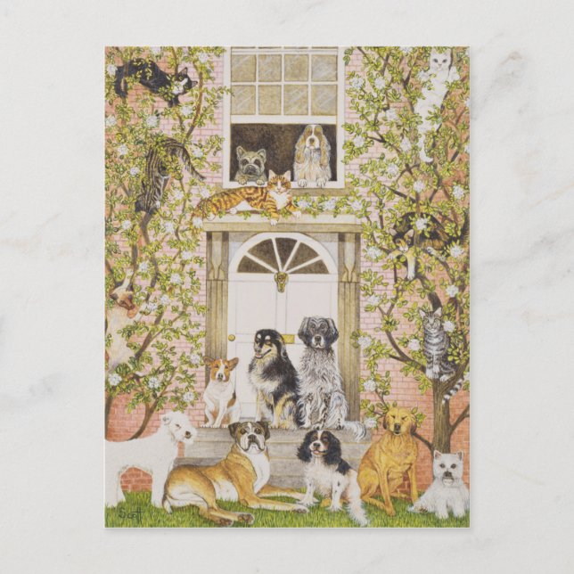 Land House Party Inbjudan Vykort (Framsida)