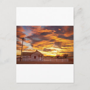 Land House Sunset Longmont Colorado Boulder Cou Vykort