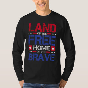Land i det fria bostaden den Modiga 4 juli T Shirt