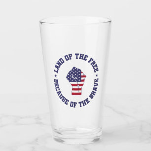 Land i det fria USA flagga Patriotic Glaskopp