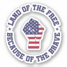 Land i det fria USA flagga Patriotic Klistermärken