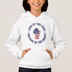 Land i det fria USA flagga Patriotic T Shirt