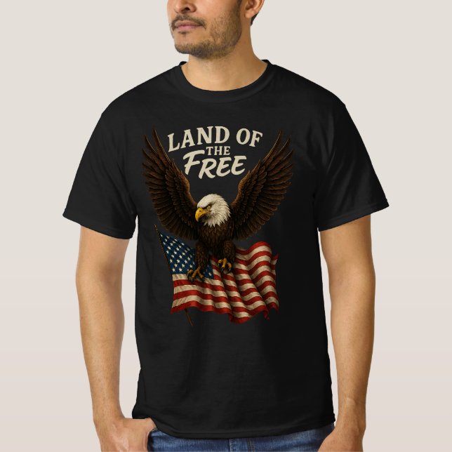 Land i Fria Örn T-Shirt (Framsida)