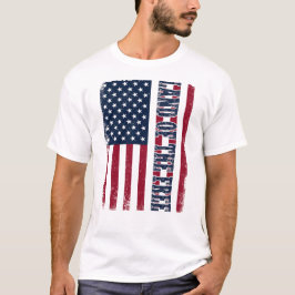 Land i Fria USA flagga 4:e juli Oberoende T Shirt