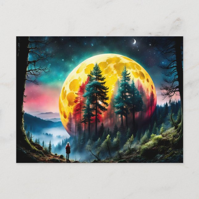 Land i Inställningen Måne Vykort (Framsida)