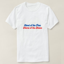 Land i Modiga amerikas fria hem T Shirt
