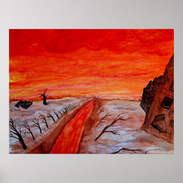 Land i Perched Poster (Framsidan)