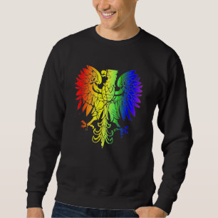 Land i Polen Gay pride Eagle Polska Gay pride Lång Ärmad Tröja
