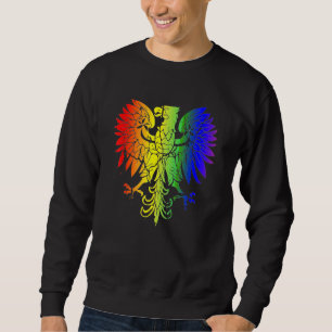 Land i Polen Gay pride Eagle Polska Gay pride Lång Ärmad Tröja